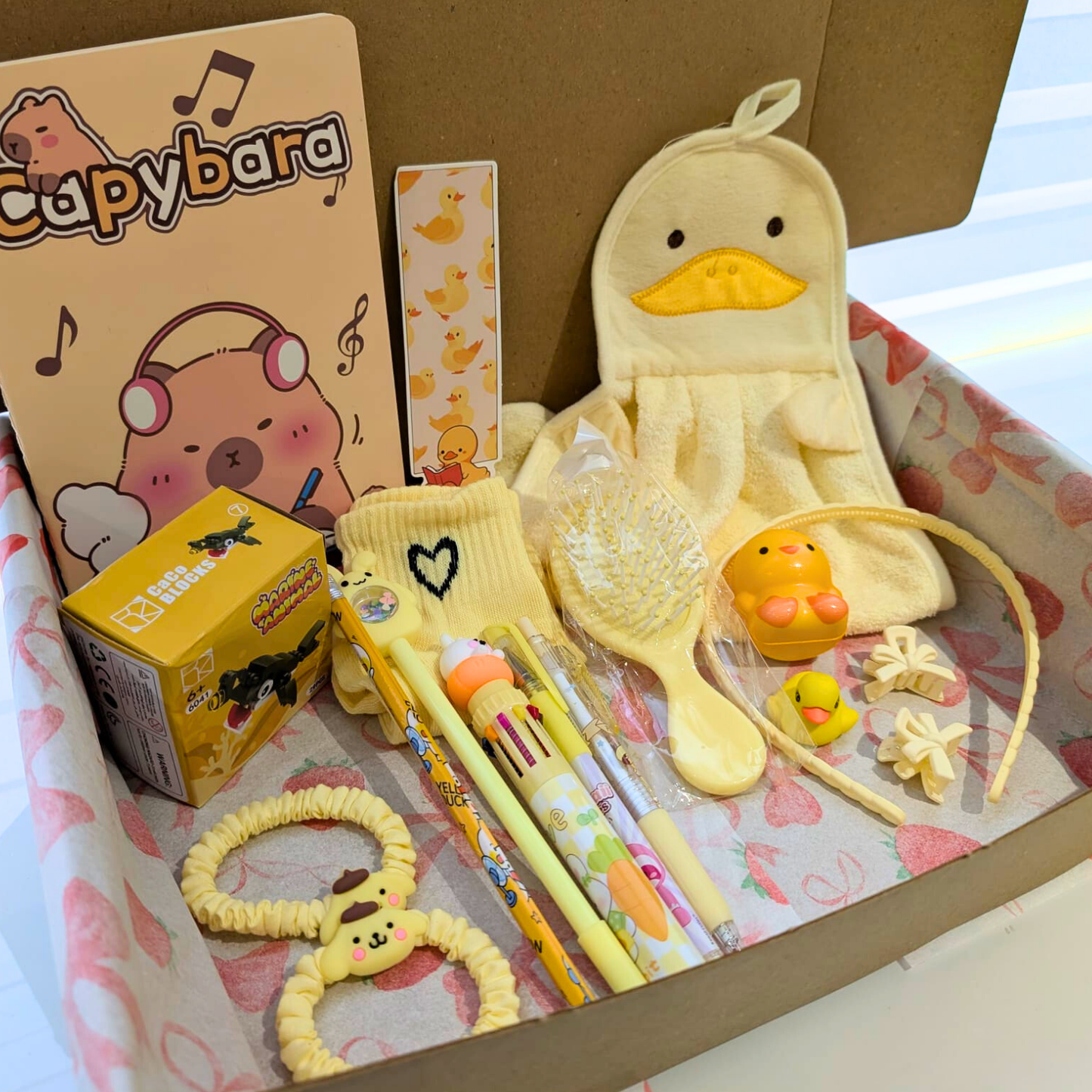Panier Kawaii Jaune 2