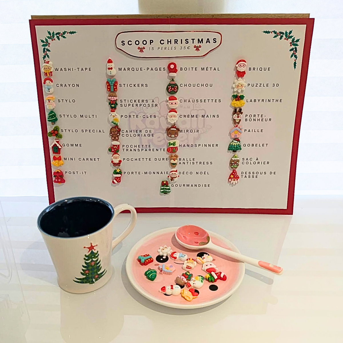 Scoop Christmas, accessoires de Noël, papeterie, gourmandise, jouets