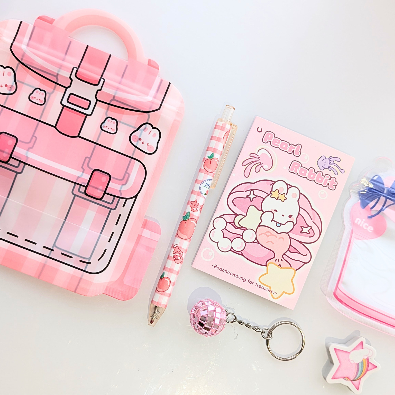 Pochette surprise rose kawaii, papeterie