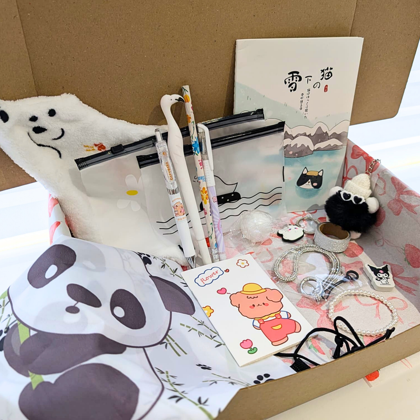 Panier Kawaii Noir & Blanc