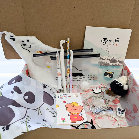 Panier Kawaii Noir & Blanc