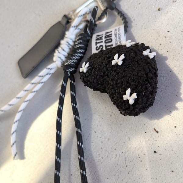 Porte-clés noir et blanc