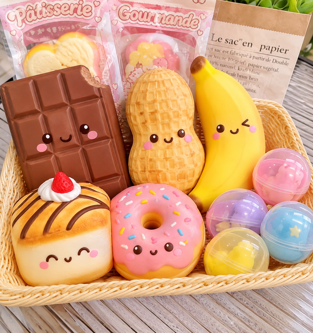 Box gashas Squishy scoop taba squishy 